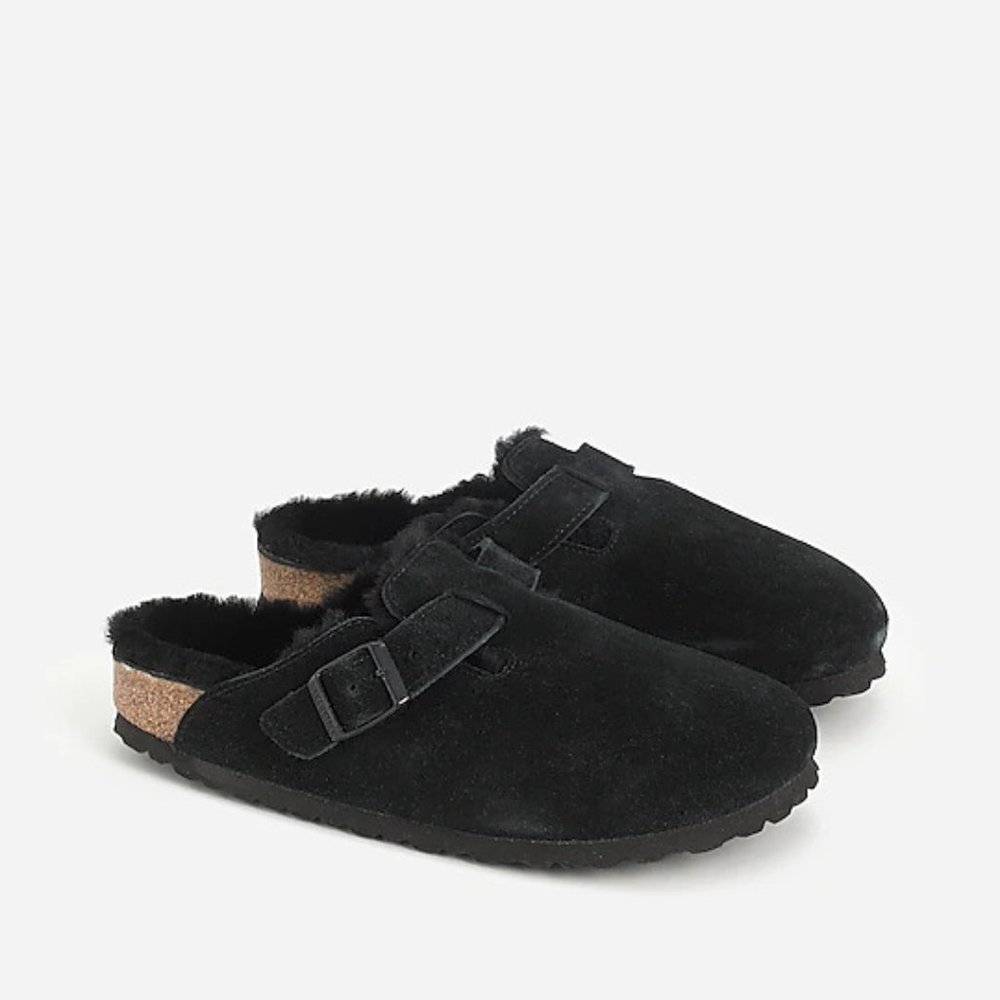 Birkenstock Boston shearling slip-ons   SIZE 36